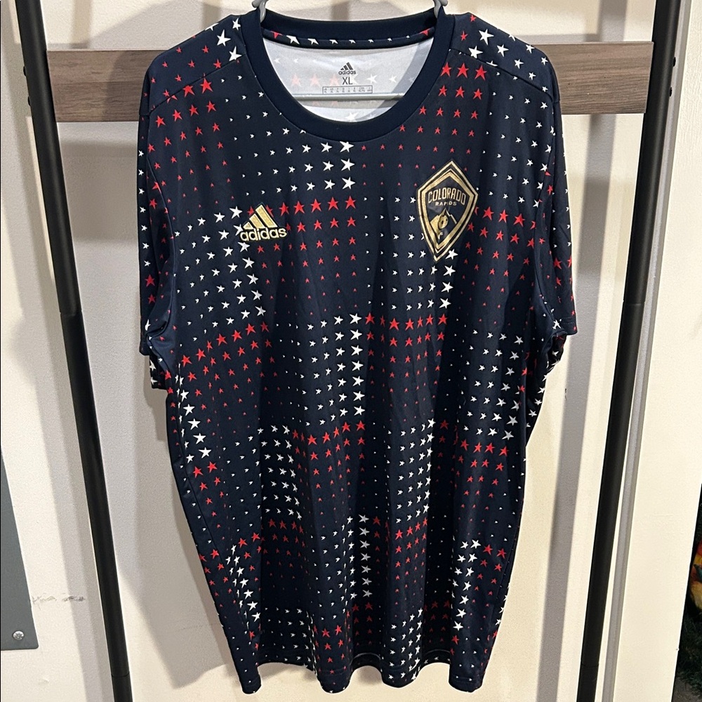 Adidas Colorado Rapids 4th of July Warmup Soccer Jersey
